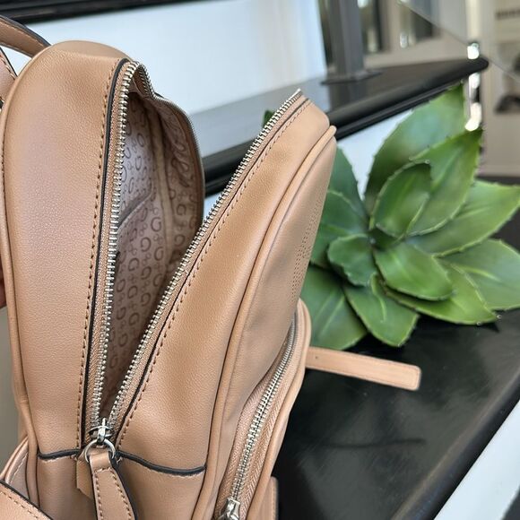 New Guess vegan leather, backpack, diaper bag neutral shoulder purse handbag - Picture 10 of 12